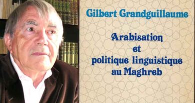 Gilbert Grandguillaume Arabisation Algérie
