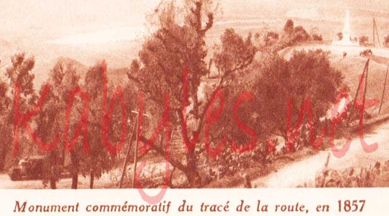 Trace De La Route Tizi Ouzou 1857